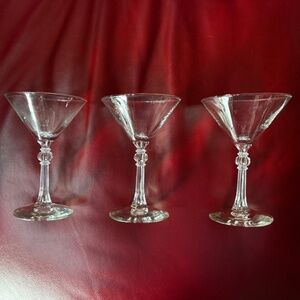 3 Martini Goblets